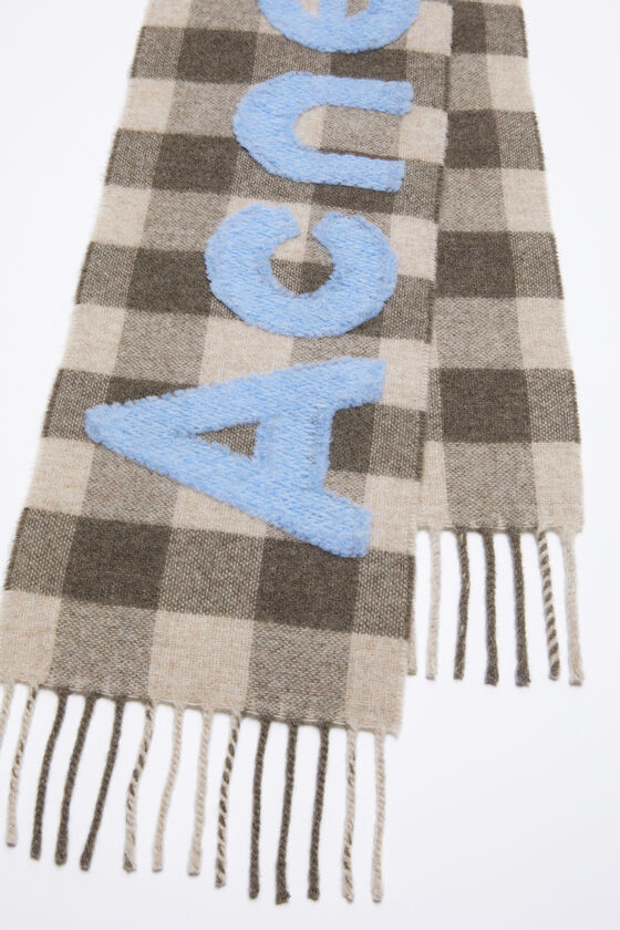 (image for) Energy-Efficient Check logo scarf - Narrow